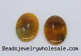 NGP2746 35*50mm oval agate gemstone pendants wholesale