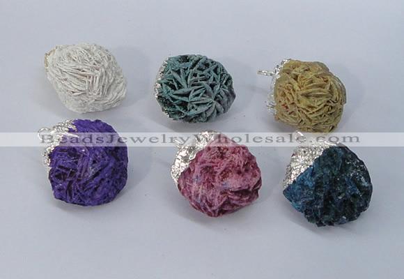 NGP2909 15*20mm - 25*30mm freeform desert rose pendants wholesale