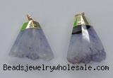 NGP2962 20*35mm - 30*45mm freeform druzy agate pendants