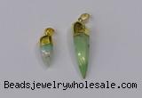 NGP3107 9*20mm – 11*40mm sticks Australia chrysoprase pendants