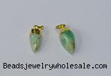 NGP3108 10*20mm - 10*25mm sticks Australia chrysoprase pendants