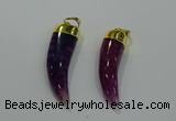 NGP3111 10*40mm - 12*45mm oxhorn agate pendants wholesale