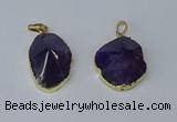 NGP3162 22*30mm - 25*35mm freeform amethyst gemstone pendants