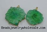 NGP3200 35*40mm - 45*50mm freeform druzy agate pendants