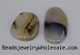 NGP3204 35*40mm - 40*50mm freeform agate slab pendants