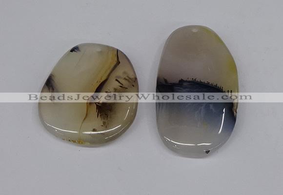 NGP3204 35*40mm - 40*50mm freeform agate slab pendants