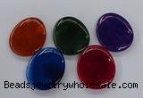 NGP3236 42*52mm - 45*55mm freeform agate gemstone pendants