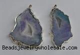 NGP3365 40*45mm - 45*60mm freeform druzy agate pendants