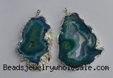 NGP3368 40*45mm - 45*60mm freeform druzy agate pendants