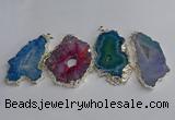 NGP3391 40*45mm - 45*60mm freeform druzy agate pendants