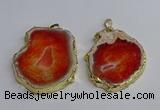 NGP3395 40*45mm - 45*60mm freeform druzy agate pendants