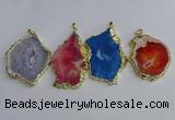 NGP3401 40*45mm - 45*60mm freeform druzy agate pendants