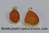 NGP3475 18*25mm - 20*30mm freeform druzy agate gemstone pendants