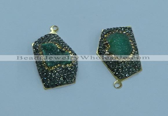 NGP3595 20*30mm - 22*32mm freeform druzy agate pendants