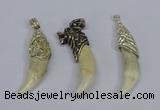 NGP3752 10*40mm - 12*45mm horn wolf tooth pendants wholesale