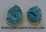 NGP3758 30*40mm - 40*50mm freeform druzy agate pendants