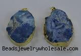 NGP3760 30*40mm - 40*50mm freeform druzy agate pendants