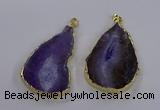 NGP3843 25*65mm - 35*70mm freeform agate gemstone pendants