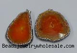 NGP3909 45*60mm - 55*65mm freeform druzy agate pendants wholesale