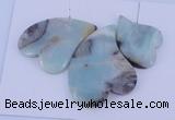 NGP41 Fashion amazonite gemstone pendants set jewelry wholesale