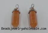 NGP5008 8*30mm sticks red aventurine pendants wholesale