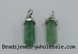 NGP5009 8*30mm sticks green aventurine pendants wholesale