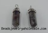 NGP5012 8*30mm sticks Indian agate gemstone pendants wholesale