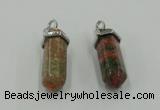 NGP5014 8*30mm sticks unakite gemstone pendants wholesale