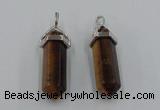 NGP5016 8*30mm sticks yellow tiger eye pendants wholesale