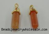 NGP5033 8*30mm sticks red aventurine pendants wholesale