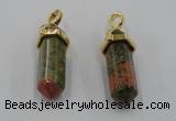 NGP5039 8*30mm sticks unakite gemstone pendants wholesale