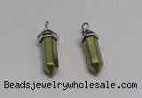 NGP5400 8*30mm sticks pyrite gemstone pendants wholesale