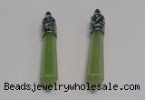 NGP5415 10*65mm sticks green aventurine pendants wholesale