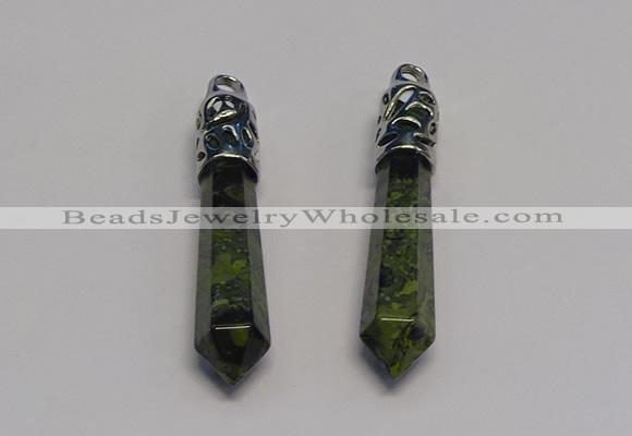 NGP5420 10*65mm sticks kambaba jasper pendants wholesale