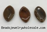 NGP5507 28*50mm marquise agate gemstone pendants