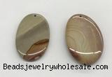 NGP5519 35*50mm oval ocean jasper pendants wholesale