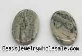 NGP5523 30*50mm - 35*55mm oval jasper pendants wholesale