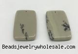 NGP5526 30*50mm - 35*55mm rectangle jasper pendants wholesale