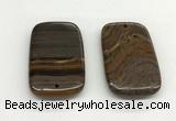 NGP5538 35*55mm rectangle iron tiger pendants wholesale