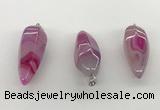 NGP5547 14*40mm - 23*58mm teardrop agate gemstone pendants