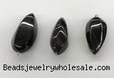 NGP5549 14*40mm - 23*58mm teardrop agate gemstone pendants