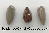 NGP5552 14*40mm - 23*58mm teardrop jade pendants wholesale