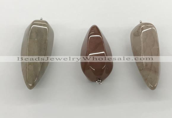 NGP5552 14*40mm - 23*58mm teardrop jade pendants wholesale