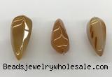 NGP5553 14*40mm - 23*58mm teardrop agate gemstone pendants