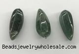 NGP5556 14*40mm - 23*58mm teardrop Canadian jade pendants