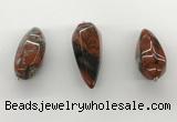 NGP5558 14*40mm - 23*58mm teardrop brecciated jasper pendants