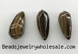 NGP5563 14*40mm - 23*58mm teardrop yellow tiger eye pendants