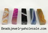 NGP5720 12*52mm cuboid agate gemstone pendants wholesale