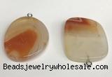 NGP5739 30*40mm freeform agate pendants wholesale