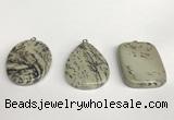 NGP5761 30*40mm freefrom jasper gemstone pendants wholesale